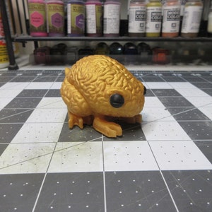 Brain Frog - Gold - Kunstharz Sammlerstück