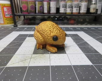 Brain Frog - Gold - Resin Collectible Art Toy