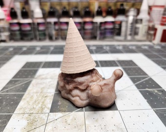 Slow Cone - Chocolate Swirl - Resin Collectible Art Toy