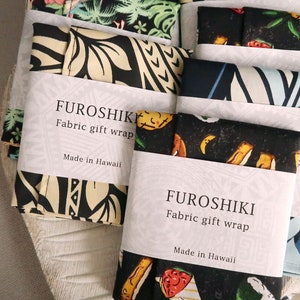 Gift Wrap Hawaiian Fabric Furoshiki | Eco Wrapping Cloth SMALL |　F253