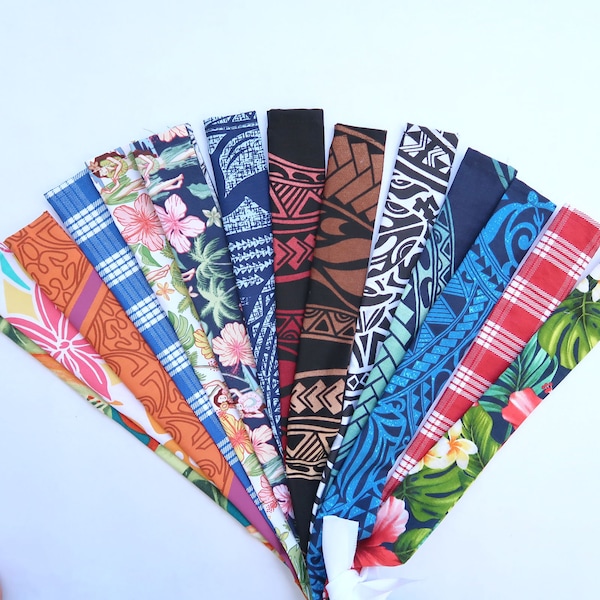 Dog's and Cat's Collar Covers in beautiful Hawaiian Prints