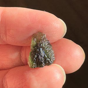 Beautiful genuine Moldavite from Czech Republic- Rare Moldavite small grams healing piece- Chakra- Meditation- Tektite- Gifts