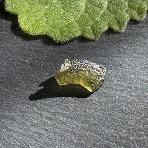 Beautiful genuine Moldavite from Czech Republic- Rare Moldavite tiny 0.5 grams healing piece- Chakra- Meditation- Tektite- Gifts