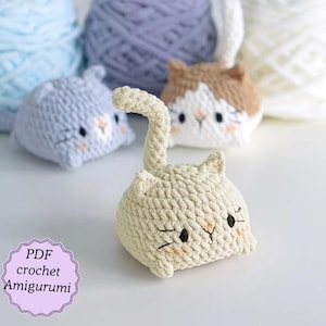 No-Sew 3-in-1 Cat Amigurumi Pattern Bundle |Cat Bun & Cat Loaf Designs | Digital PDF Files in English, Deutsch, Français, Español, Português