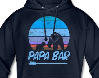 Papa Bär | Pullover | Geschenk für Papa | Vater Geschenke | Vater Geschenkideen | Geschenke Vatertag Kapuzenpullover Hoodie