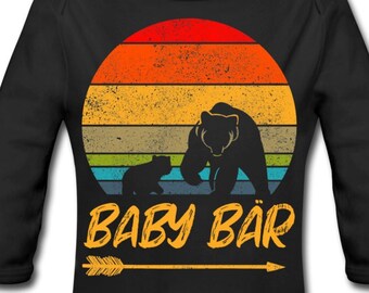 Baby Bear Long Sleeve Bodysuit | Partner look Papa Bear - Baby Body Long Sleeve