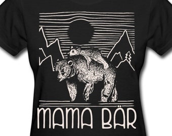 Mama Bär Geschenk | Beste Mama Geschenke | Muttertag | Mama T-Shirt | Mutter Geschenkidee | Mami Partnerlook Papa Bär