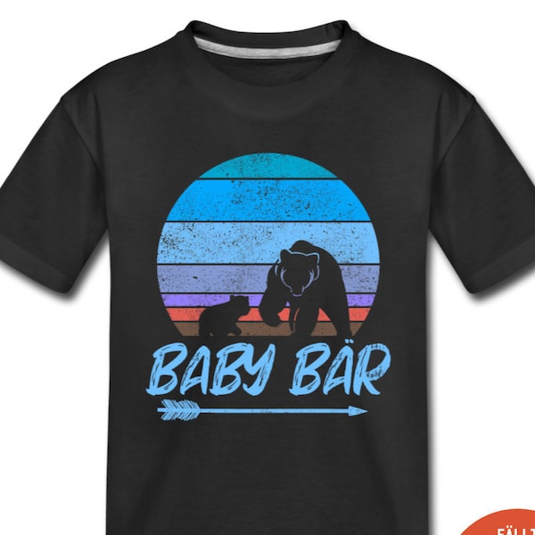 Baby Bär | Partnerlook mit Papa Bär  - Kinder T-Shirt