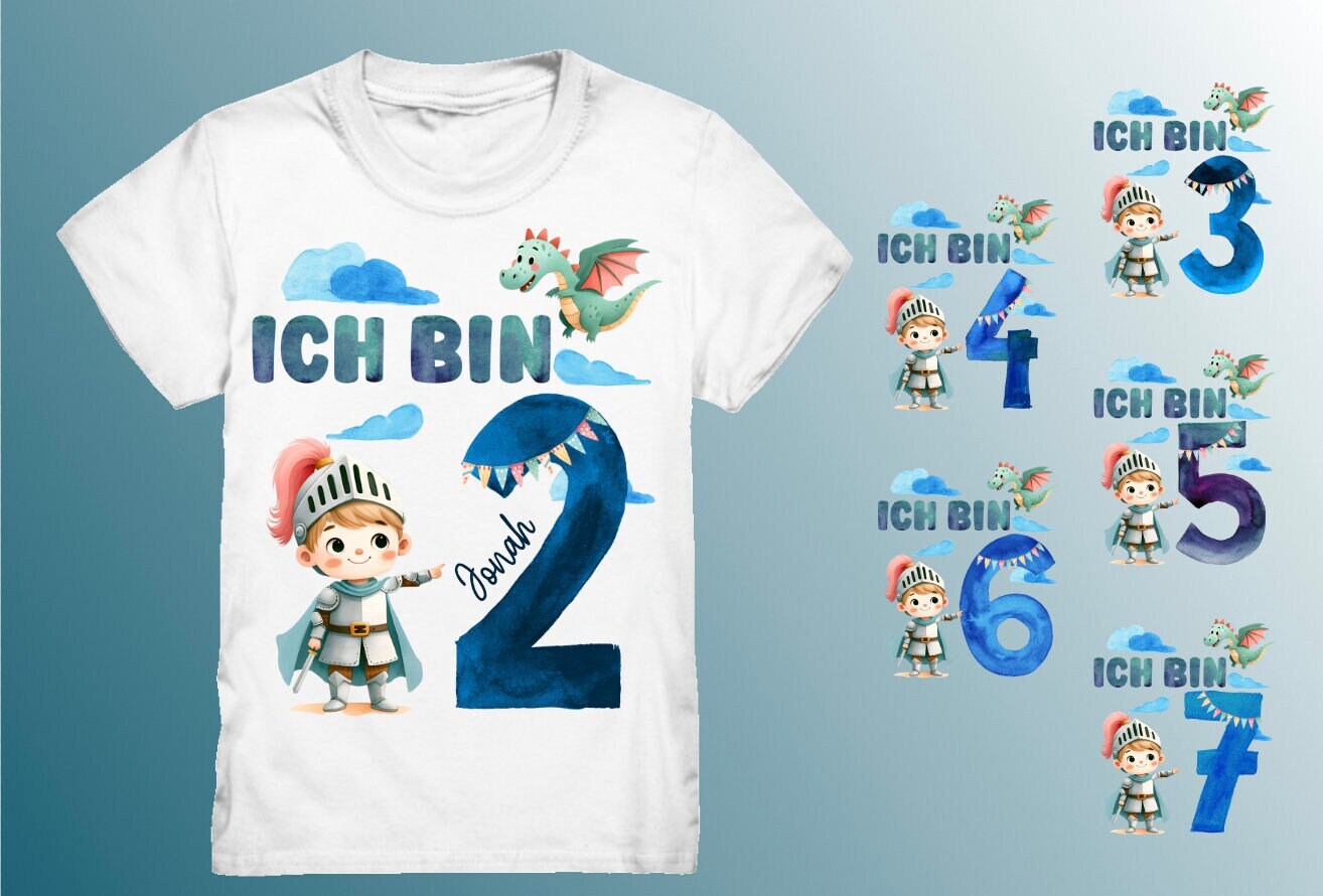Kinder T-Shirt 'Ich Bin 2' - Geburtstagsoutfit Für Mädchen Zum 2. Geburtstag