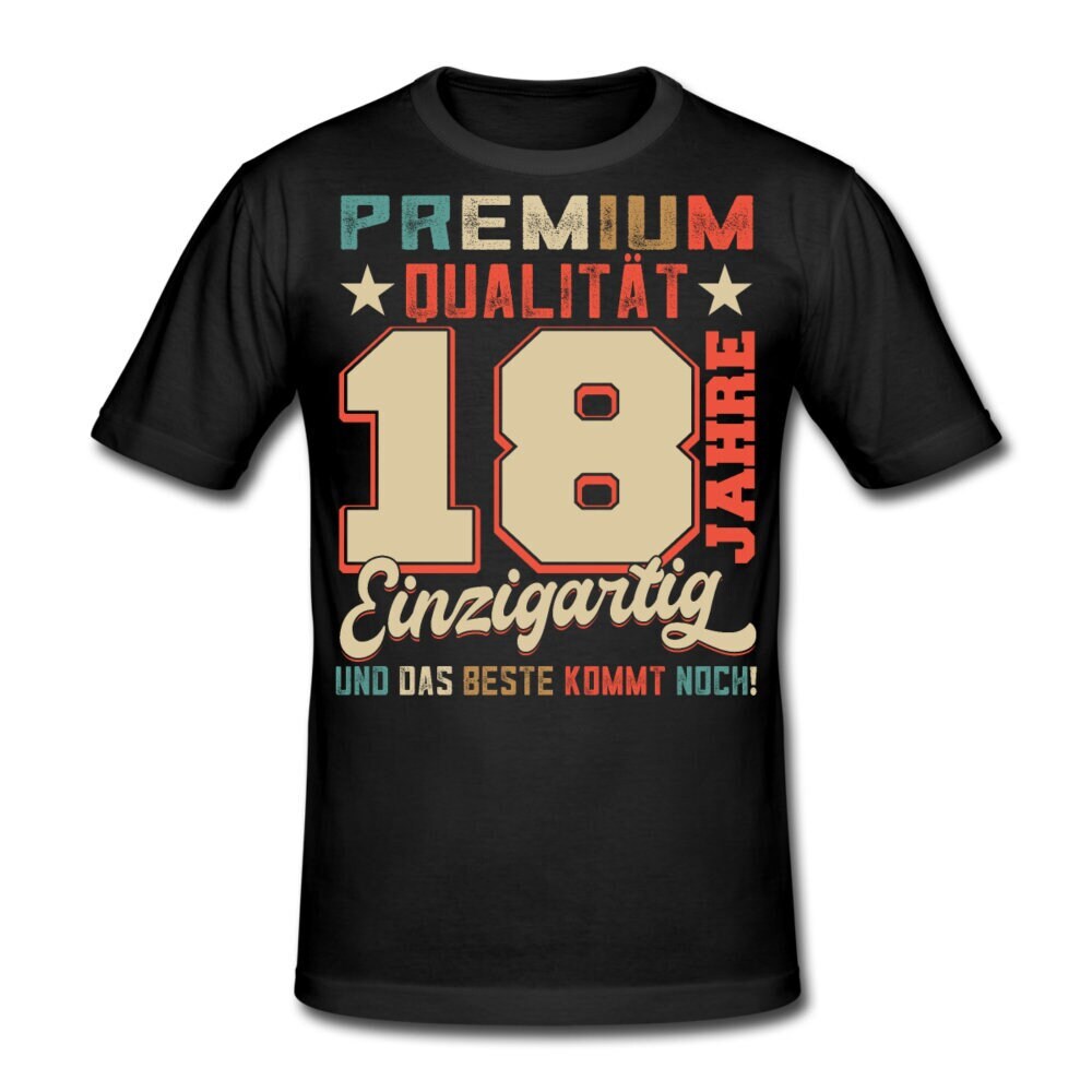 18. Geburtstag TShirt Geburtstagsshirt achtzehnter Geburtstag Geschenk