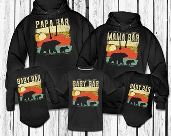 Familienshirt Partnerlook | Papa Bär, Mama Bär & Baby Bär | Geschenk für Papa | Vater Geschenke | Vater Geschenkideen Geburt