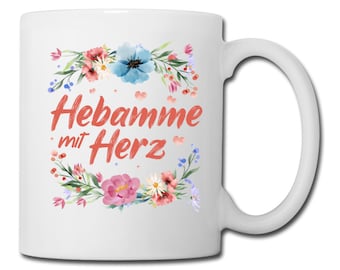 Geschenk für Hebamme mit Herz | Dankeschön | Geschenkidee | Tasse