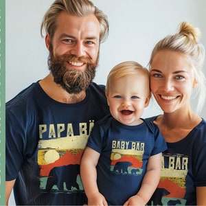Family shirt partner look | Papa Bear, Mama Bear & Baby Bear | Gift for Dad | Father gifts | Father gift ideas birth