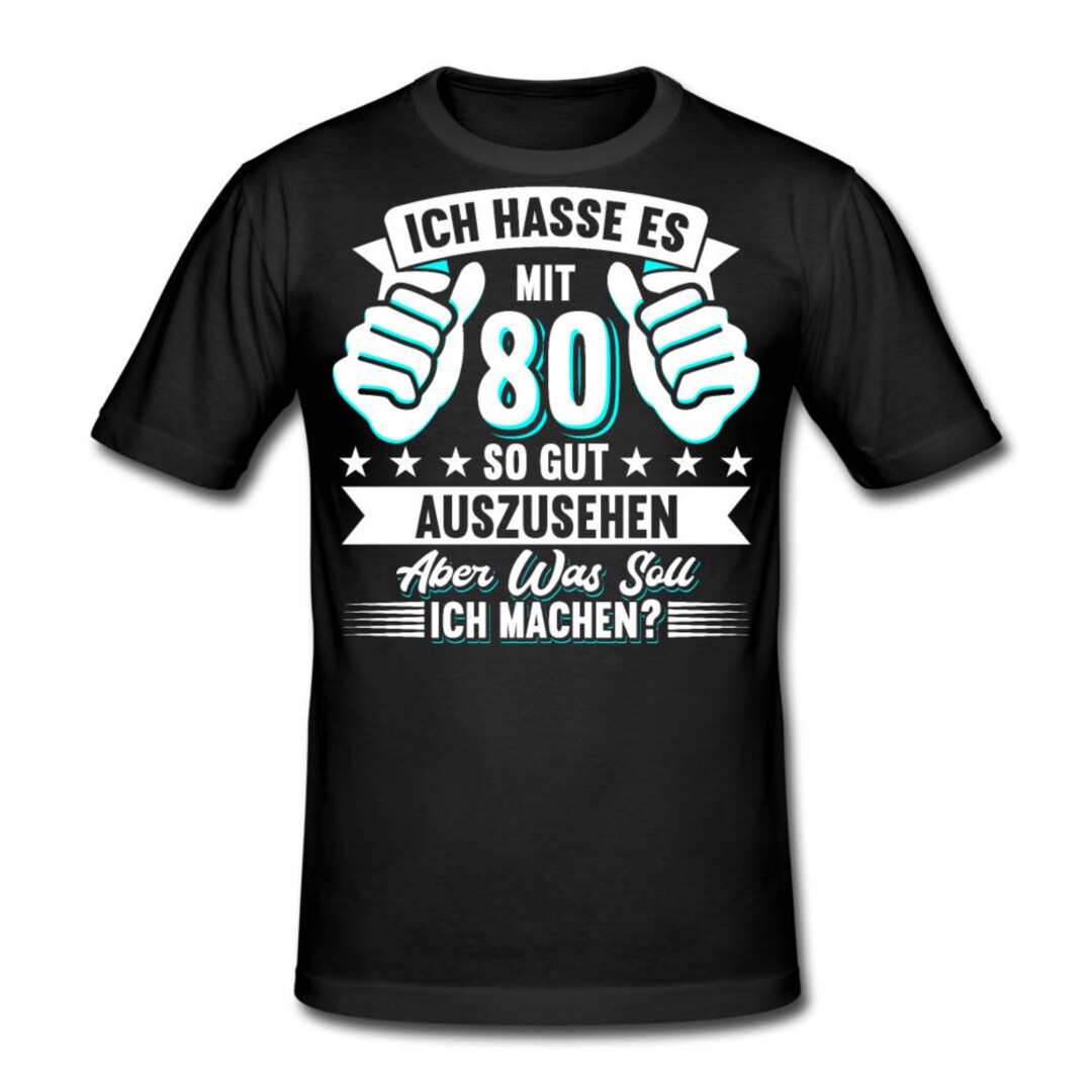 TShirt 80. Geburtstag Tshirt 80 Geburtstag Mann Geschenk 80
