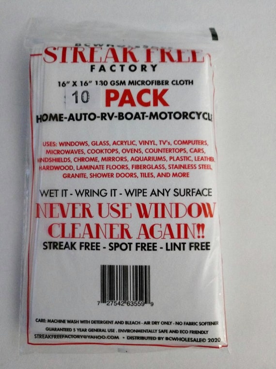 3 Streak Free MicroFiber Cleaning Cloths FREE 1st Class Mail Made in Germany! 