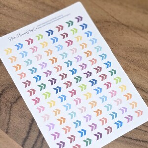 Small Arrow Bullet Point Planner Sticker - 104 Stickers