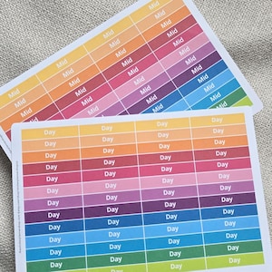 Custom Bold Header Planner Stickers - 2 Size Options