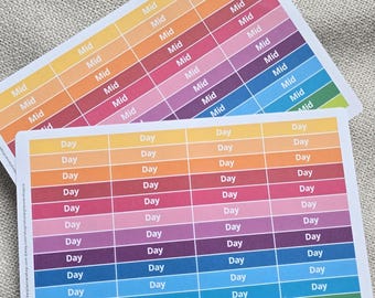 Custom Bold Header Planner Stickers - 2 Size Options
