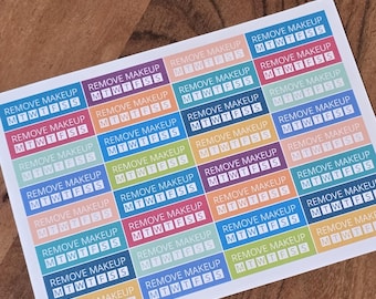 Custom Habit  planner sticker - 28 Stickers - I will print stickers of any word that you choose - 1 word per sheet