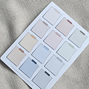 Large Sticky Note Planner Stickers - 12 Stickers - Erin Condren Planner Stickers