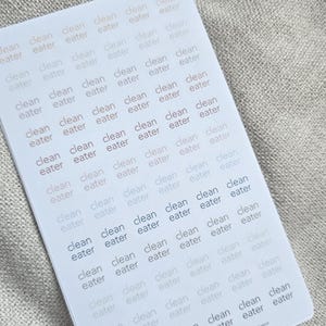 2 Line Custom Text Stickers - custom sticker sheet - I will print stickers of any word that you choose - 1 word per sheet