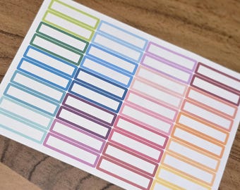 Etiquetas adhesivas para planificador de citas - 40 etiquetas