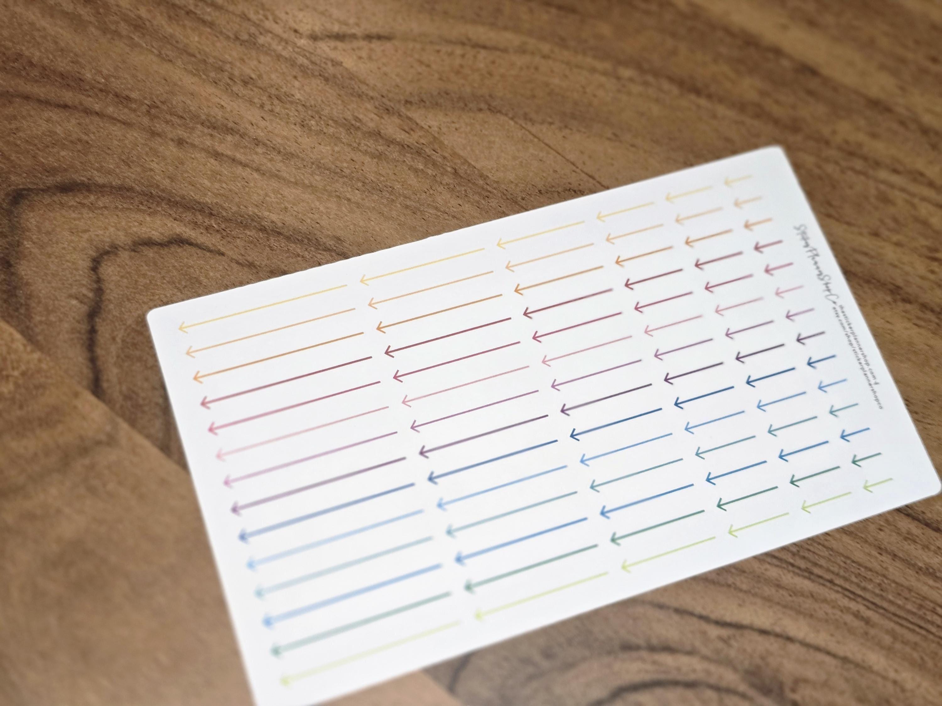 Skinny Arrow Planner Stickers - 84 Stickers - Any Erin Condren Planner ...