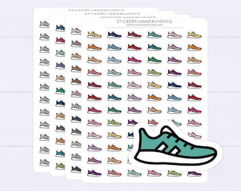 Pegatinas para agenda con diseño de zapatillas - 72 pegatinas - Pegatinas para agenda Erin Condren