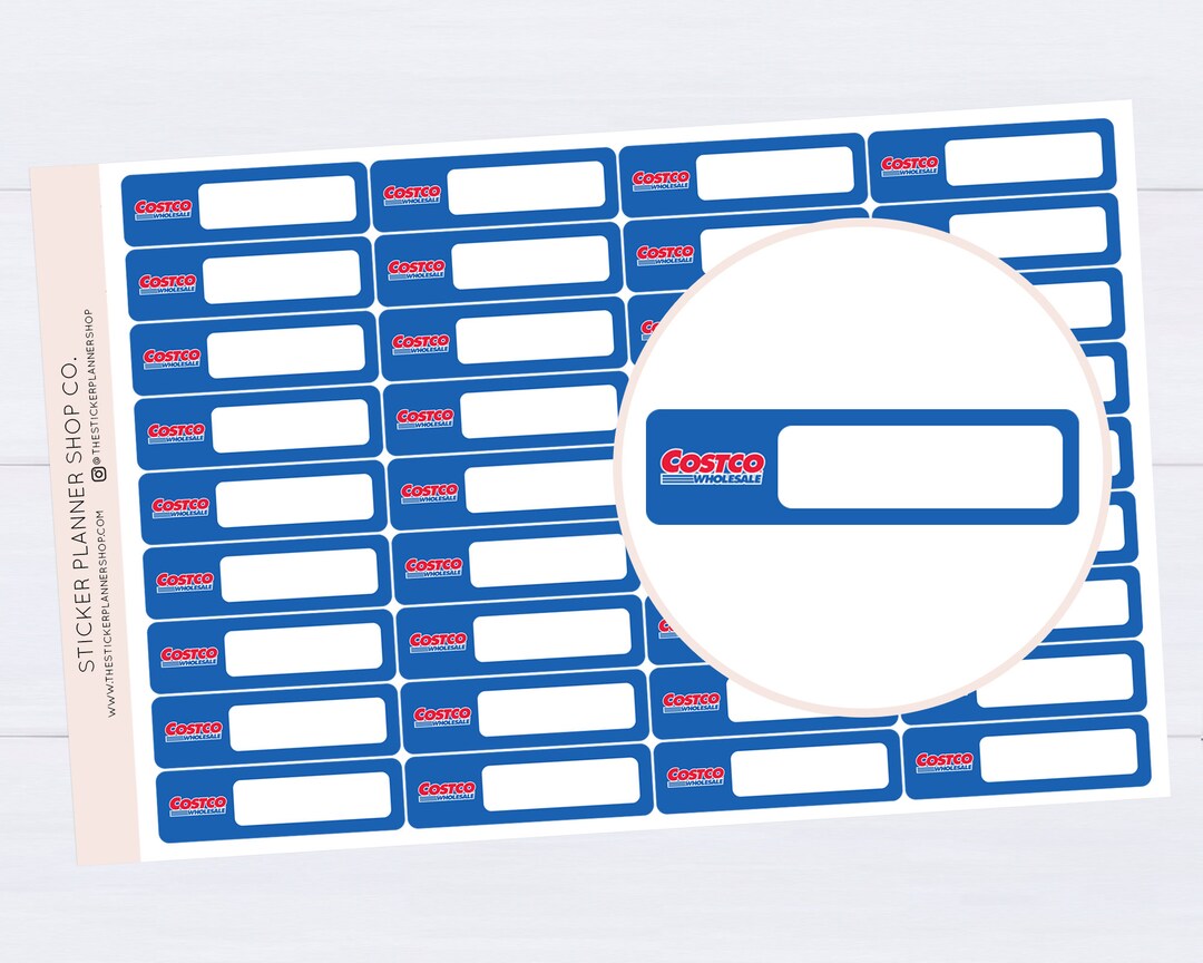 Costco Label Planner Stickers 36 Stickers Etsy