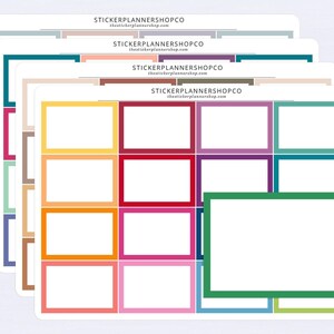 Demi-boîte d'autocollants d'agenda - 16 autocollants - Erin Condren Planner Sticker vertical - Autocollant d'agenda demi-boîte