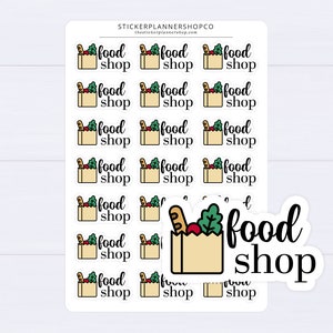 Grocery Shopping Stickers - 21 Stickers