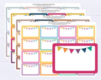 Plannerstickers verjaardagsviering: 16 stickers