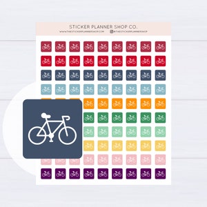 Bicycle Icon Planner Stickers
