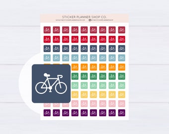 Bicycle Icon Planner Stickers