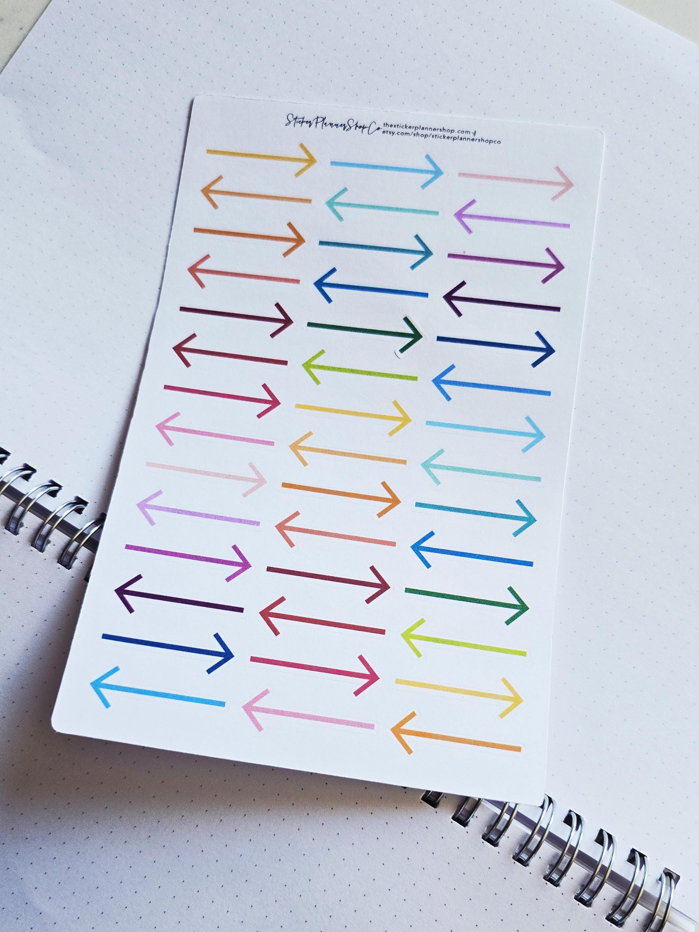 Arrow Planner Stickers - 33 Stickers - Etsy