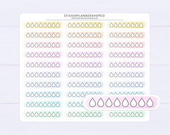 Trackerstickers aquarel hydratatie