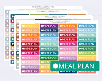 Pegatinas para el planificador de comidas - Pegatinas para el plan de comidas - Pegatinas para la preparación de comidas - 44 pegatinas - Cualquier planificador de Erin Condren