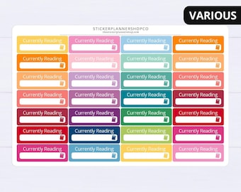 Currently Reading Stickers