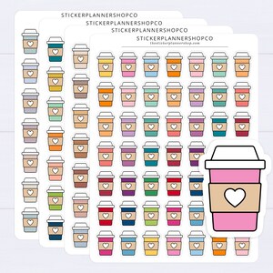 Coffee Planner Sticker - 49 Stickers