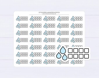 Waterhydraattrackerstickers - 35 stickers