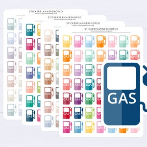 Gas Tracker Stickers - Fuel Tracking Stickers