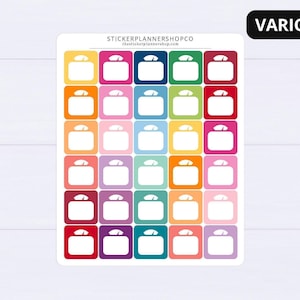 Weight Scale Tracker Stickers - 35 Stickers