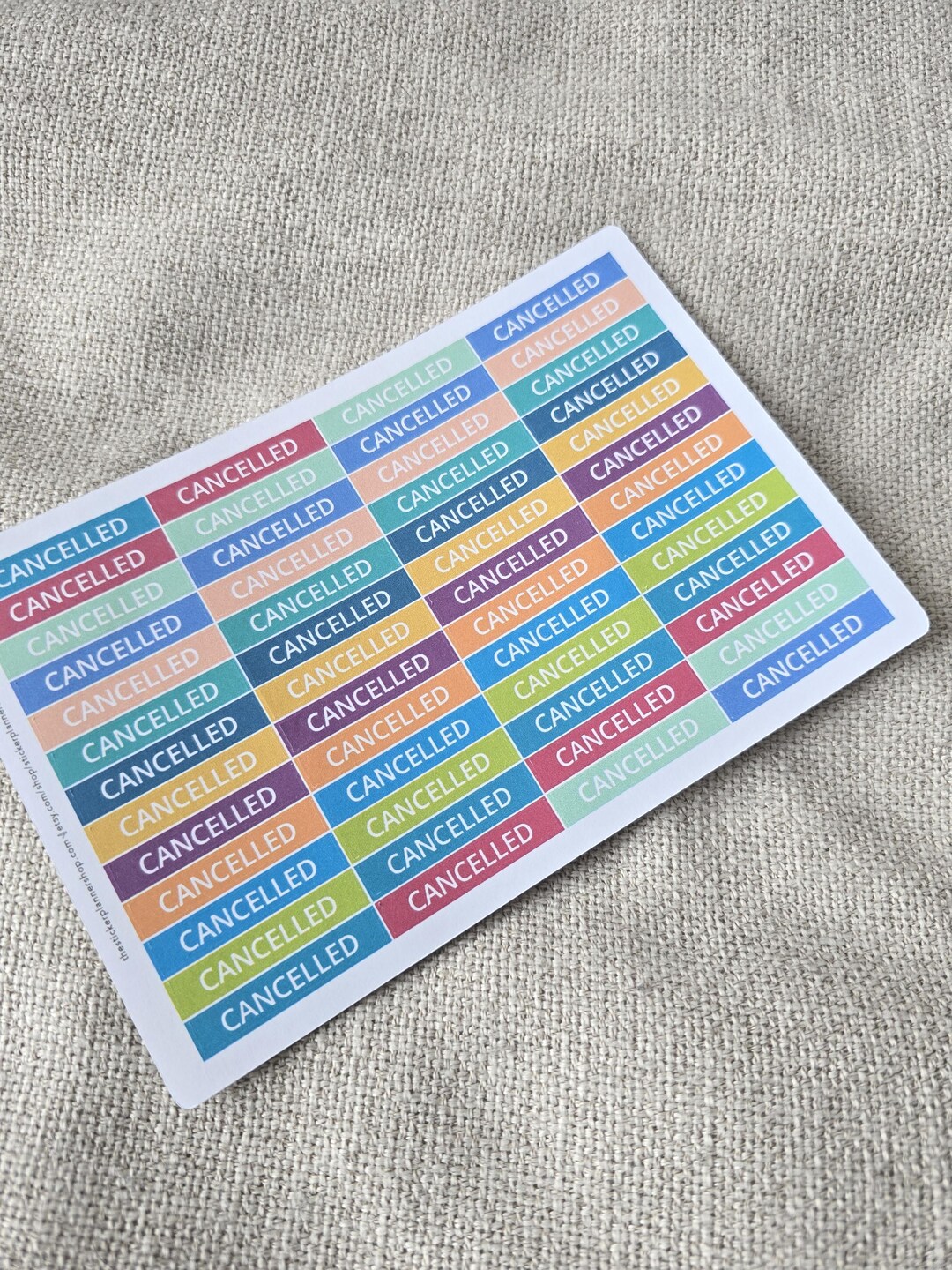 Cancelled Planner Stickers - 48 Stickers - Erin Condren Planner ...