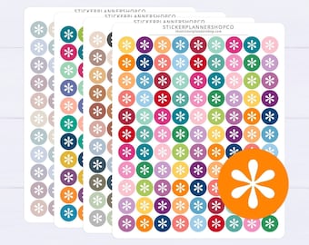 Asterisk Dot Bullet Point Planner Stickers - 99 Stickers