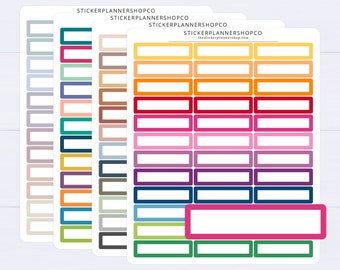 1 Inch Planner Label Stickers - 1 Sheet - 39 Stickers