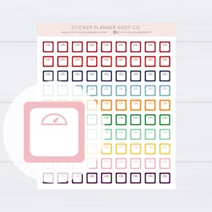 Scale Icon Planner Stickers