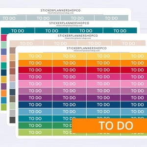 To Do Header Planner Stickers - 48 Stickers - Erin Condren Planner Stickers