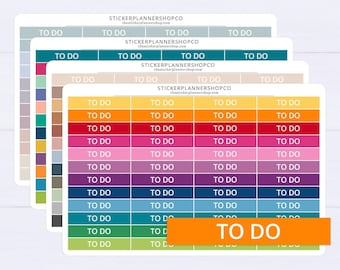 Taak-header plannerstickers - 48 stickers - Erin Condren plannerstickers