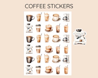 Coffee Stickers - 30 Stickers