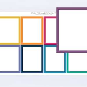 Full Box Planner Stickers - Erin Condren Monthly Colors